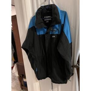 White Sierra Black Blue Full Zip Hooded Breckenridge Jacket Size L